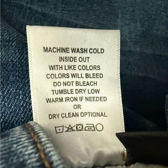 Flying Monkey Blue Straight Leg Denim with Distressed Details - Picture 5 of 5